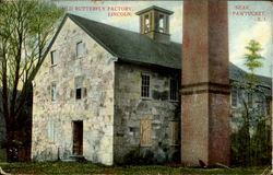 Old Butterfly Factory, Near Pawtucket Lincoln, RI Postcard Postcard