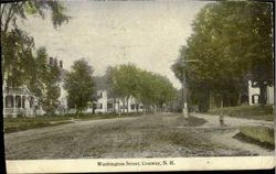 Washington Street Conway, NH Postcard Postcard