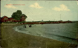 Beach at Woodmont Connecticut Postcard Postcard