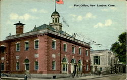 Post Office New London, CT Postcard Postcard