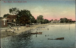 Main Beach Short Beach, CT Postcard Postcard