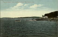 View of Harbor from Lighthouse Point Postcard