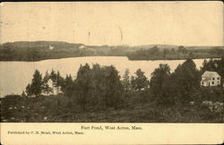 Fort Pond West Acton, MA Postcard Postcard