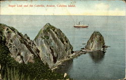 Sugar Loaf And The Cabrillo, Avalon Postcard