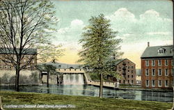 Overflow Into Second Level Canel Holyoke, MA Postcard Postcard