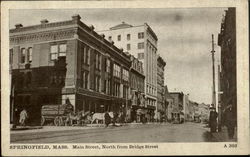 Main Street,North From Bridge Street Postcard