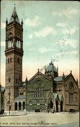 New,Old South Church Postcard