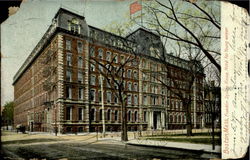 Franklin square House, Hotel for young women Postcard
