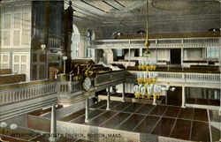 Interior, Old South Church Boston, MA Postcard Postcard