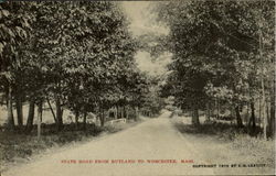 State Road from Rutland to Worcester Postcard