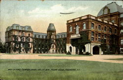 Main Entrance ( Thompson Library) And Left Wing,Vassar College Postcard