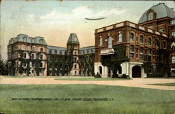 Main Entrance ( Thompson Library) And Left Wing,Vassar College Poughkeepsie, NY Postcard Postcard