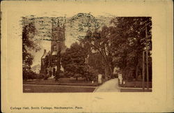 College Hall, Smith College Postcard