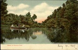 Scene Riverton Park Postcard