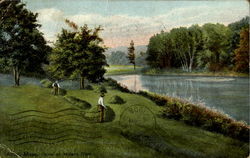 View On Miller'S River Postcard