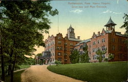 Insane Hospital, Drive-Way And Main Enterance Postcard