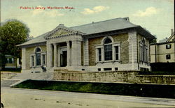 Public Library Marlboro, MA Postcard Postcard