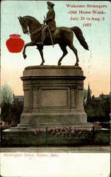 Washington Statue Boston, MA Postcard Postcard