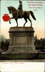 Washington Statue Postcard