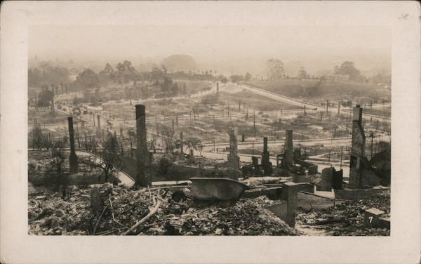 View of the San Francisco Earthquake California
