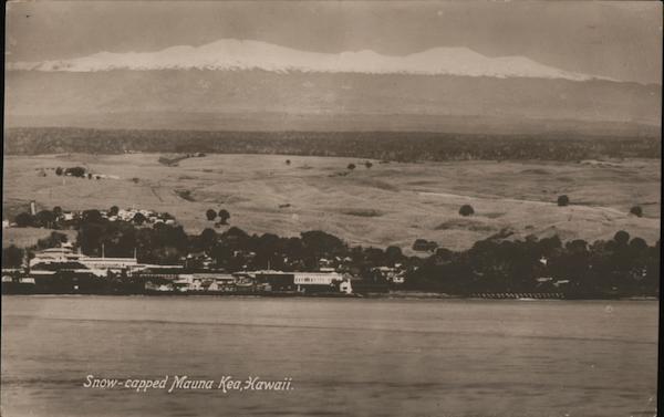 Snow-capped Mauna Kea Island of Hawaii