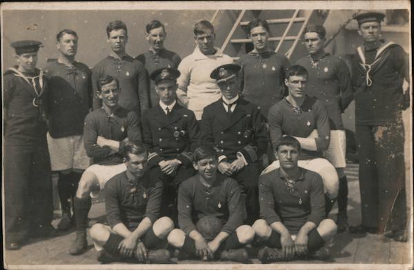 Football Team from the HMS Royal Sovereign England