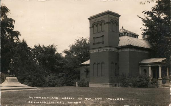 Monument and Library of Gen. Lew Wallace Crawfordsville Indiana