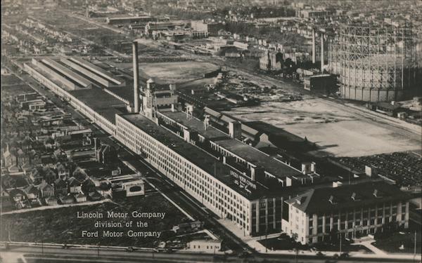 Aerial View of The Lincoln Motor Company, Division of the Ford Motor Company Detroit Michigan