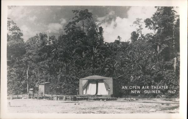 An Open Air Theater in New Guinea South Pacific
