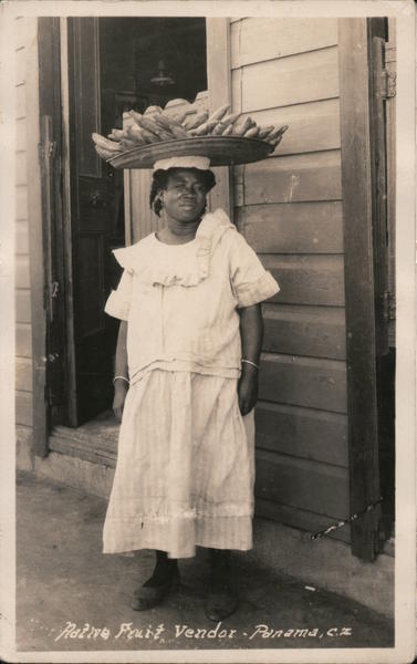Native Fruit Vendor - Panama Canal Zone