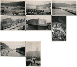 Lot of 8 Photos: Power Plant & Holtwood Dam Construction c1910 Airville, PA L. M. Leisenring Original Photograph Original Photog Original Photograph