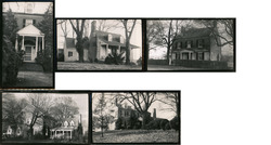 Lot of 5 Photographs + Negatives: Historic Houses, Architecture Upper Marlboro, MD L. M. Leisenring Original Photograph Original Original Photograph