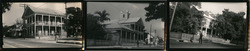 Lot of 3 Photographs + Negatives: Historic Houses, Architecture Original Photograph