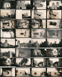 Lot of 32 Historic Photographs: Missions & The Alamo, Architecture Original Photograph