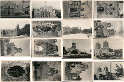 Lot of 16 Historic Photographs: The Alamo, Missions Original Photograph
