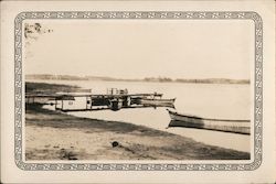 Rowboats & Dock on Lakeshore Original Photograph