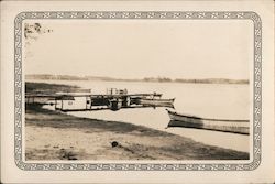 Rowboats & Dock on Lakeshore Cedar Rapids, IA Original Photograph Original Photograph Original Photograph