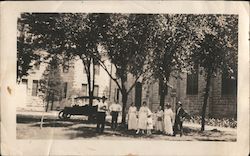 Group of People, Old Car - Near Trousdale or Stafford, KS? Kansas Original Photograph Original Photograph Original Photograph