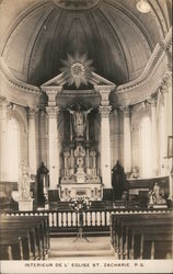 Interieur de l'Eglise st. Zacharie Postcard