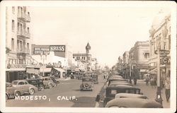 Business District Modesto, CA Postcard Postcard Postcard