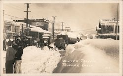 Winter Traffic Truckee, CA Postcard Postcard Postcard