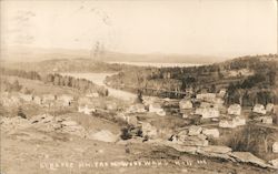 Aerial View of Sunapee NH From Woodward Hill Postcard