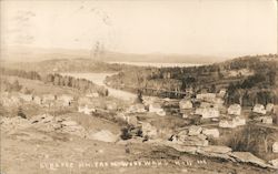 Aerial View of Sunapee NH From Woodward Hill New Hampshire Postcard Postcard Postcard