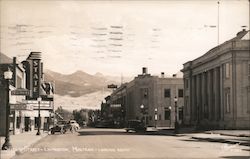 Second Street - Looking South Livingston, MT Postcard Postcard Postcard