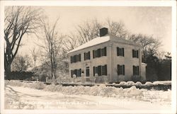 "The Dean's House," the first Academy Building, Tan Lane Postcard