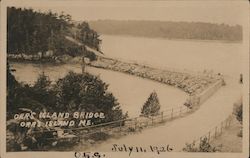 Orr's Island Bridge Orrs Island, ME O.F.S Postcard Postcard Postcard