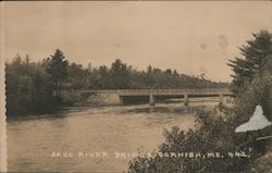 Saco River Bridge Cornish, ME Postcard Postcard Postcard