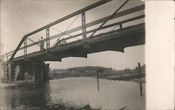 Bridge from River Woodstock, IL Postcard Postcard Postcard