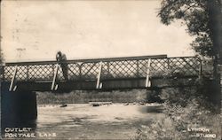 Outlet Portage Lake Postcard