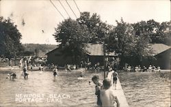 Newport Beach, Portage Lake Postcard